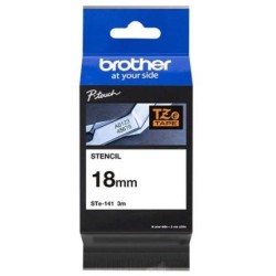 BROTHER CINTA ROTULADORA DE PLANTILLA LAMINADA DE 18MMX3M (REUTILIZABLE HASTA 50 VECES)