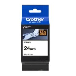 BROTHER CINTA ROTULADORA DE PLANTILLA LAMINADA DE 24MMX3M (REUTILIZABLE HASTA 50 VECES)