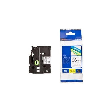 BROTHER CINTA ROTULADORA LAMINADA TEXTO NEGRO SOBRE TRANSPARENTE - 36MMX8M