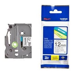 BROTHER CINTA ROTULADORA LAMINADA TEXTO NEGRO SOBRE BLANCO - 12MMX8M