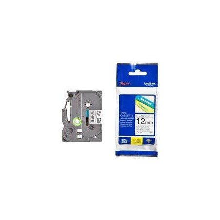 BROTHER CINTA ROTULADORA LAMINADA TEXTO NEGRO SOBRE BLANCO - 12MMX8M - SIN BLISTER