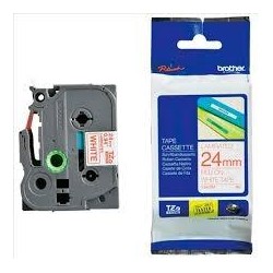 BROTHER CINTA ROTULADORA LAMINADA TEXTO ROJO SOBRE BLANCO - 24MMX8M