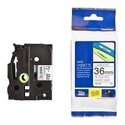 BROTHER CINTA ROTULADORA LAMINADA TEXTO NEGRO SOBRE BLANCO - 36MMX8M