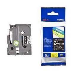BROTHER CINTA ROTULADORA LAMINADA TEXTO BLANCO SOBRE NEGRO - 24MMX8M