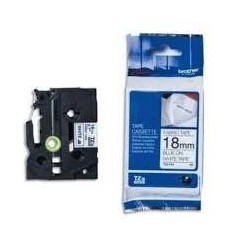 BROTHER CINTA ROTULADORA ESPECIAL TEXTO AZUL SOBRE BLANCO - 18MMX3M