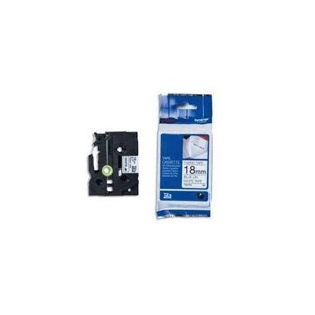 BROTHER CINTA ROTULADORA ESPECIAL TEXTO AZUL SOBRE BLANCO - 18MMX3M