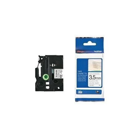 BROTHER CINTA ROTULADORA NO LAMINADA TEXTO NEGRO SOBRE BLANCO - 3,5MMX8M