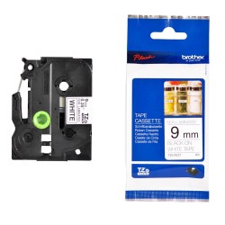 BROTHER CINTA ROTULADORA NO LAMINADA TEXTO NEGRO SOBRE BLANCO - 9MMX8M