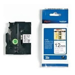 BROTHER CINTA ROTULADORA NO LAMINADA TEXTO NEGRO SOBRE BLANCO - 12MMX8M