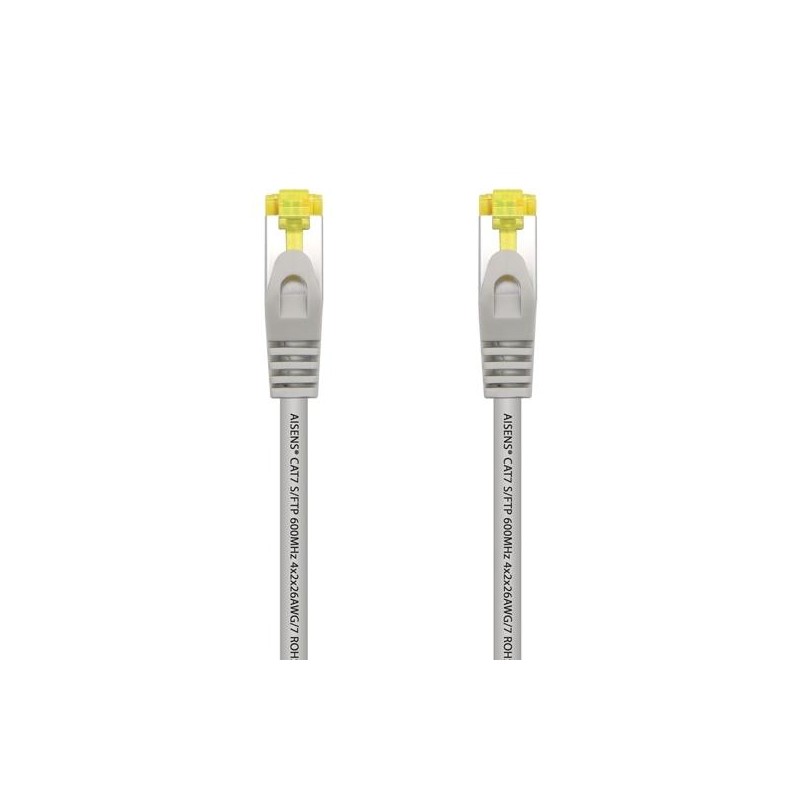 AISENS CABLE DE RED LATIGUILLO RJ45 LSZH CAT.7 600MHZ S/FTP PIMF AWG26 GRIS 50CM