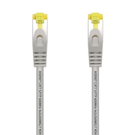 AISENS CABLE DE RED LATIGUILLO RJ45 LSZH CAT.7 600MHZ S/FTP PIMF AWG26 GRIS 50CM