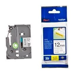 BROTHER CINTA ROTULADORA LAMINADA SUPER ADHESIVA TEXTO NEGRO SOBRE BLANCO - 12MMX8M