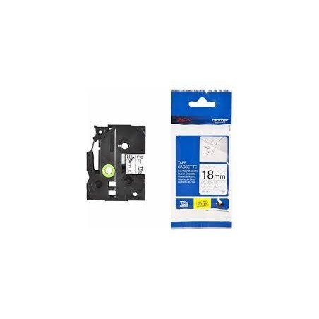 BROTHER CINTA ROTULADORA LAMINADA DE SEGURIDAD TEXTO NEGRO SOBRE BLANCO - 18MMX8M