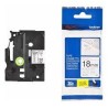 BROTHER CINTA ROTULADORA LAMINADA DE SEGURIDAD TEXTO NEGRO SOBRE BLANCO - 18MMX8M