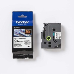 BROTHER CINTA ROTULADORA AUTOLAMINADA TEXTO NEGRO SOBRE BLANCO - 24MMX8M
