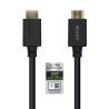 AISENS CABLE HDMI V2.1 PREMIUM ALTA VELOCIDAD HEC 8K@60HZ 48GBPS A/M - A/M NEGRO 1,5M