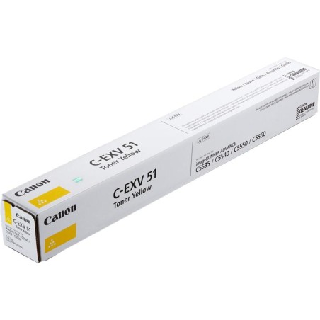 CANON TONER AMARILLO IR C5335/C5540/C5500 - C-EXV51Y