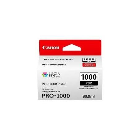 CANON TINTA FOTO NEGRO IMAGEPROGRAF PRO 1000 - PFI 1000PBK
