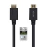 AISENS CABLE HDMI V2.1 PREMIUM ALTA VELOCIDAD HEC 8K@60HZ 48GBPS A/M - A/M NEGRO 2,0M
