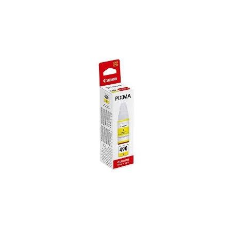 CANON TINTA BOTE AMARILLO PIXMA G1400, 2200, 2400, 3200, 3400 - GI490Y
