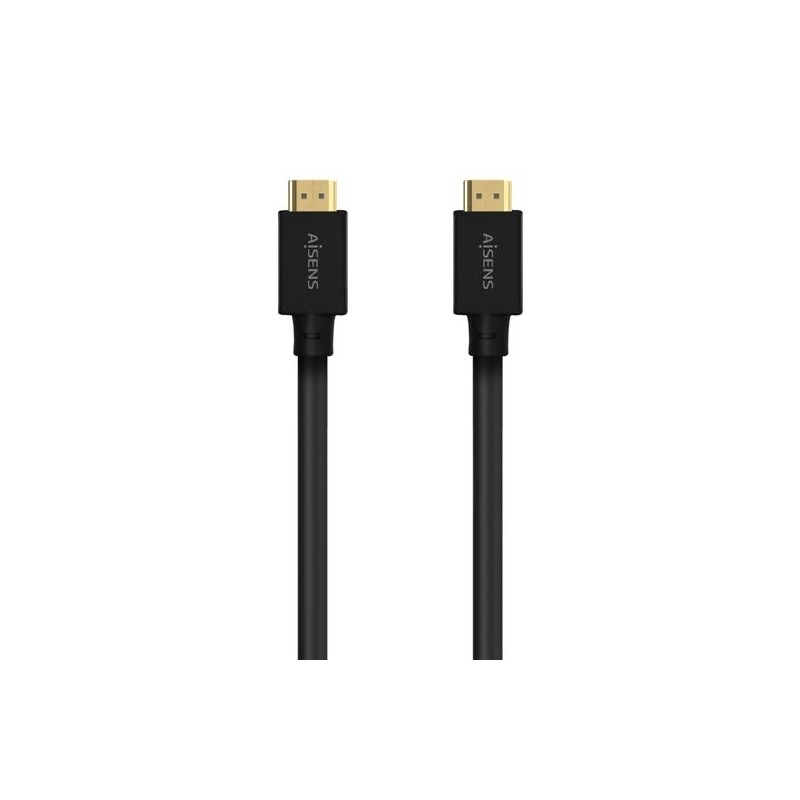 AISENS CABLE HDMI V2.1 PREMIUM ALTA VELOCIDAD HEC 8K@60HZ 48GBPS A/M - A/M GRIS/NEGRO 5,0 M