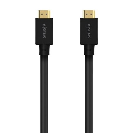 AISENS CABLE HDMI V2.1 PREMIUM ALTA VELOCIDAD HEC 8K@60HZ 48GBPS A/M - A/M GRIS/NEGRO 5,0 M