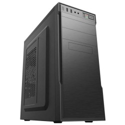 AISENS CAJA TORRE PC ATX CON FUENTE DE ALIMENTACIÓN APSU-350APC, NEGRA
