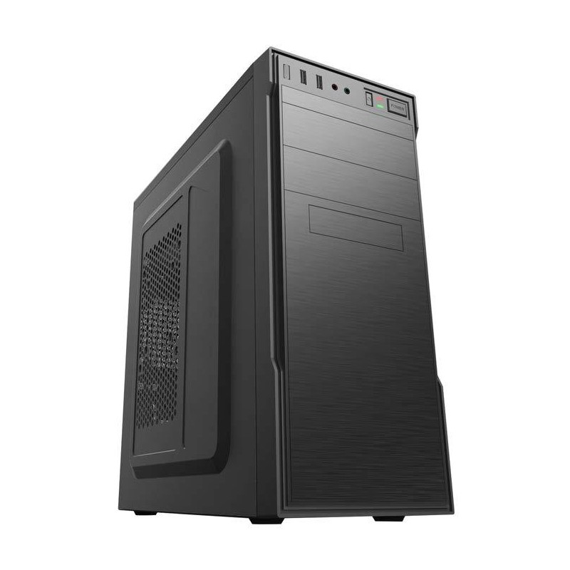 AISENS CAJA TORRE PC ATX CON FUENTE DE ALIMENTACIÓN APSU-350APC, NEGRA
