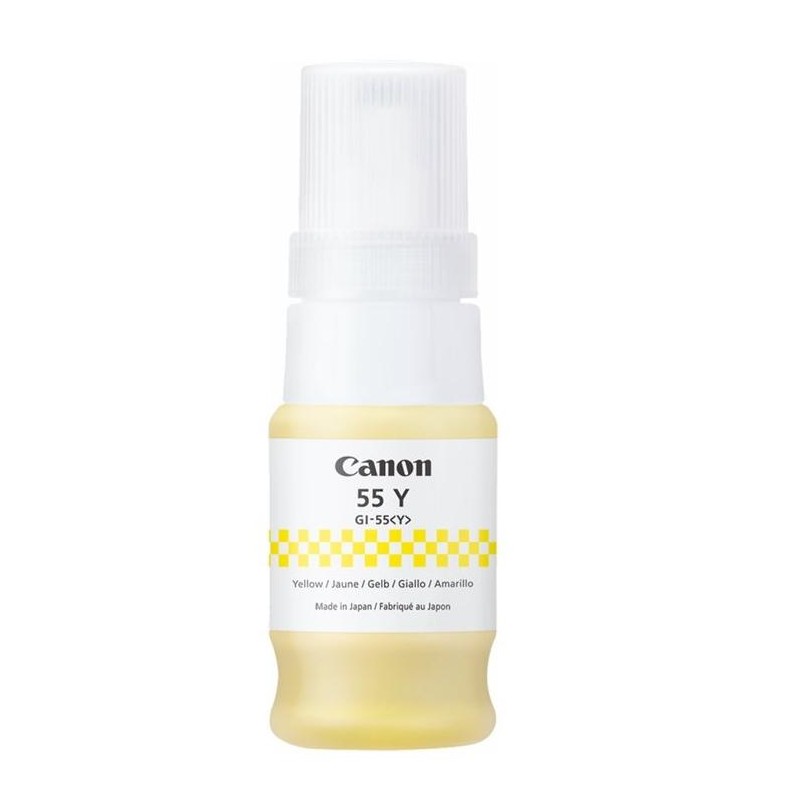 CANON BOTE TINTA AMARILLO PIXMA MAXIFY GX 1050/2050 - GI 55Y