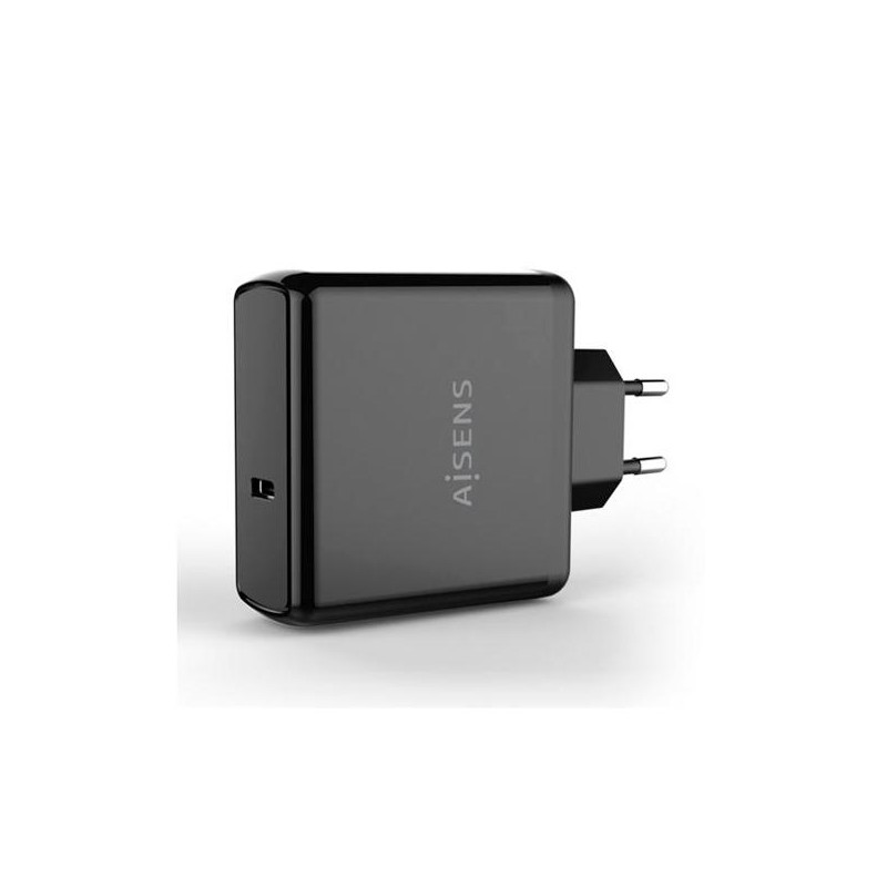 AISENS CARGADOR PD3.0 QC3.0 1XUSB-C 60W BLACK