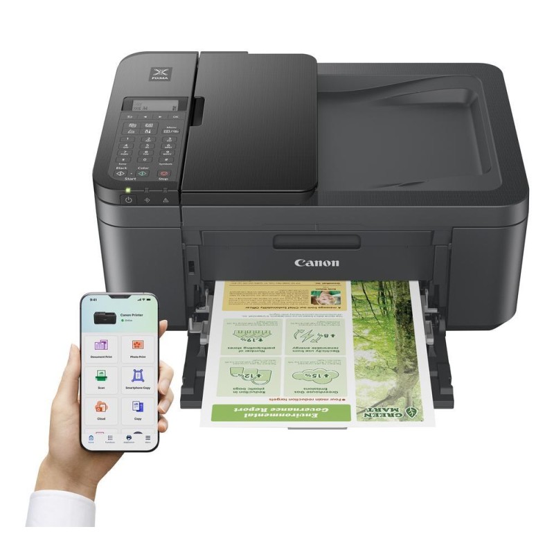CANON EQUIPO MULTIFUNCIÓN INJKET 4 EN 1 COLOR WIFI FAX A4 PIXMA TR4755I NEGRO