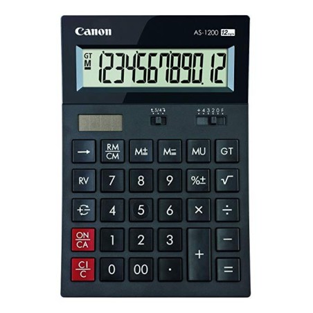 CANON CALCULADORA AS-1200 ALIMENTACION DUAL (SOLAR Y PILAS)