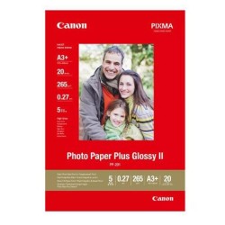 CANON PAPEL FOTOGRÁFICO BRILLO II PLUS A3 PLUS - PP 201 PLUS - 260GR - 20 HOJAS
