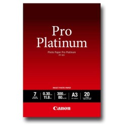 CANON PAPEL FOTOGRAFICO PT-101 PRO PLATINUM - A3 29,7X42CM - 300GR - 20 HOJAS