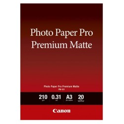 CANON PAPEL FOTOGRAFICO PRO PREMIUM MATTE PM-101 - A3 29,7X42CM - 210GR. - 20 HOJAS