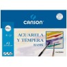 CANSON MINIPACK ACUARELA Y TÉMPERA BASIK 6 HOJAS LISO 29,7X42CM
