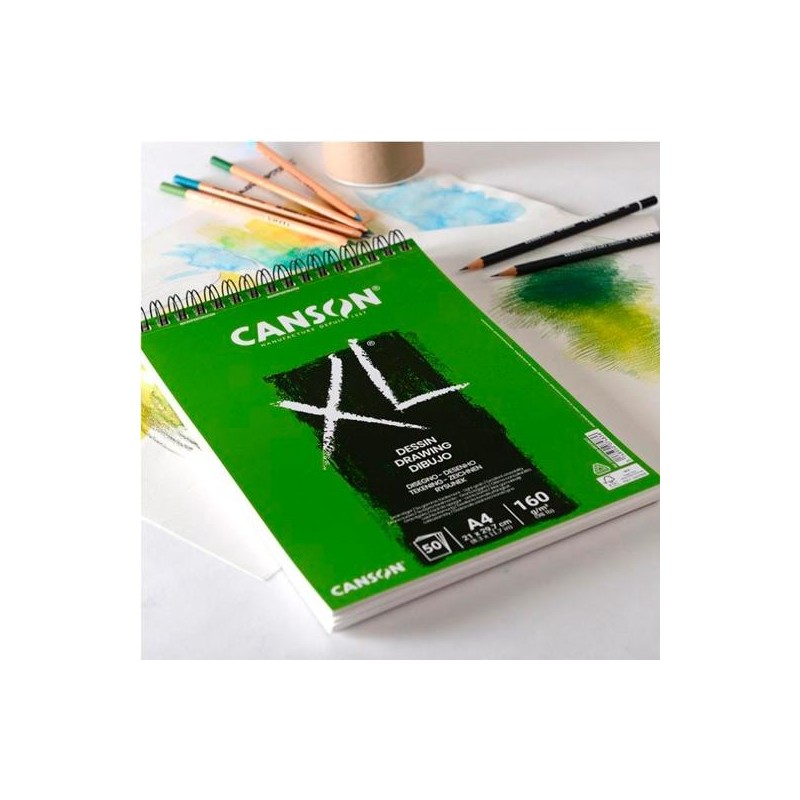 CANSON BLOC DIBUJO XL DRAWING 50H A4 BLANCO