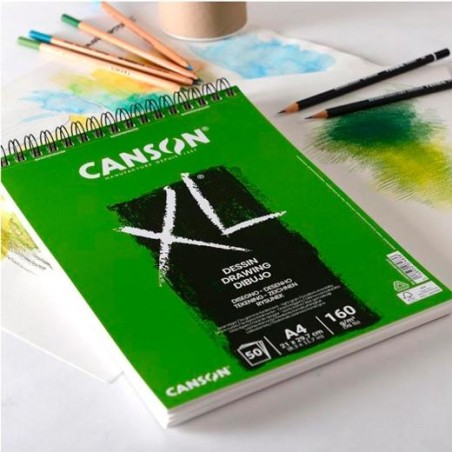 CANSON BLOC DIBUJO XL DRAWING 50H A4 BLANCO