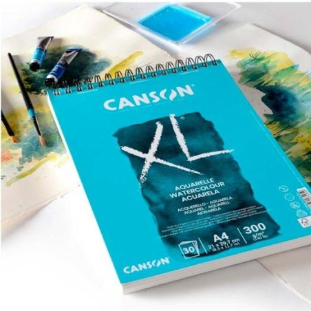 CANSON BLOC DIBUJO XL AQUARELLE 20H A5 BLANCO