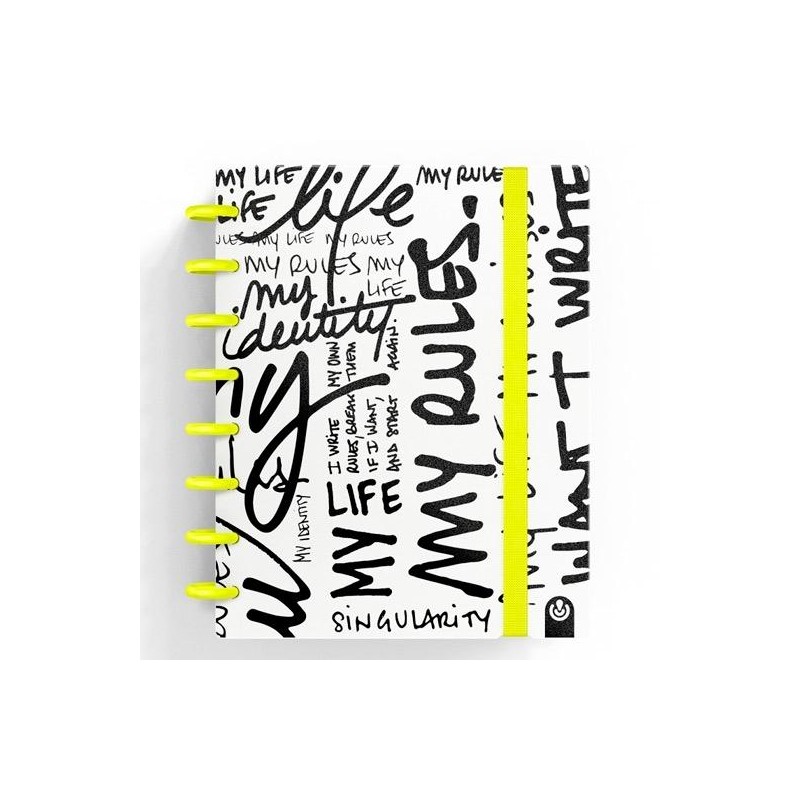 CARCHIVO CUADERNO INGENIOX EDIT MY LIFE A5 80H 100GR RAYAS AMARILLO NEÓN