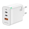 AISENS CARGADOR GAN 65W, 2XUSB-C PD3.0 QC4.0, 1XUSB-A QC3.0, BLANCO