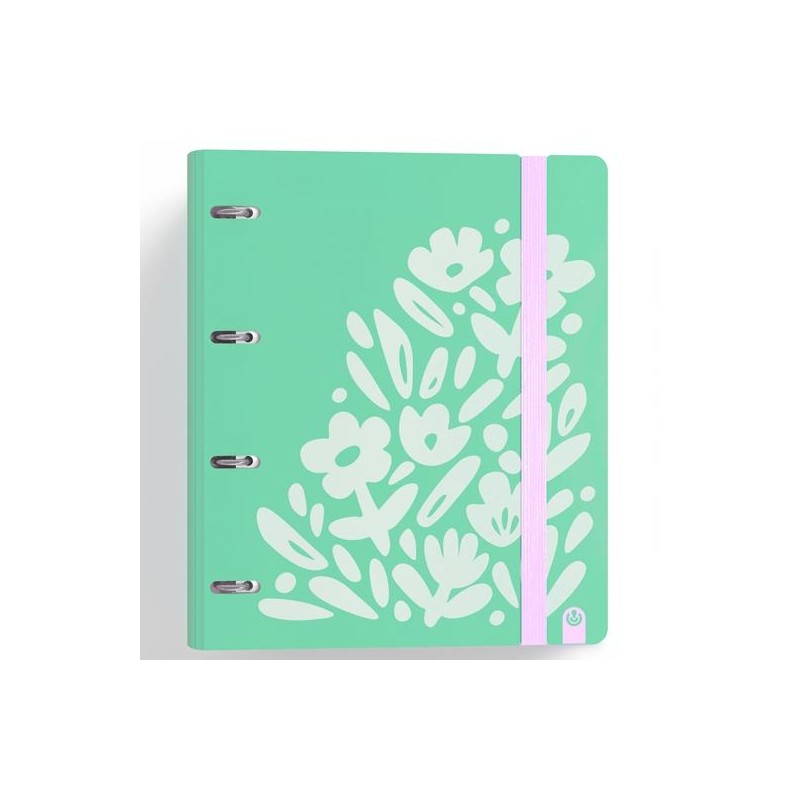 CARCHIVO CARPETA ANILLAS 4X35MM CARPEBLOCK 360 C/RECAMBIO 100H 90GR 4 SEPARADORES PP RÍGIDO FOAM VERDE