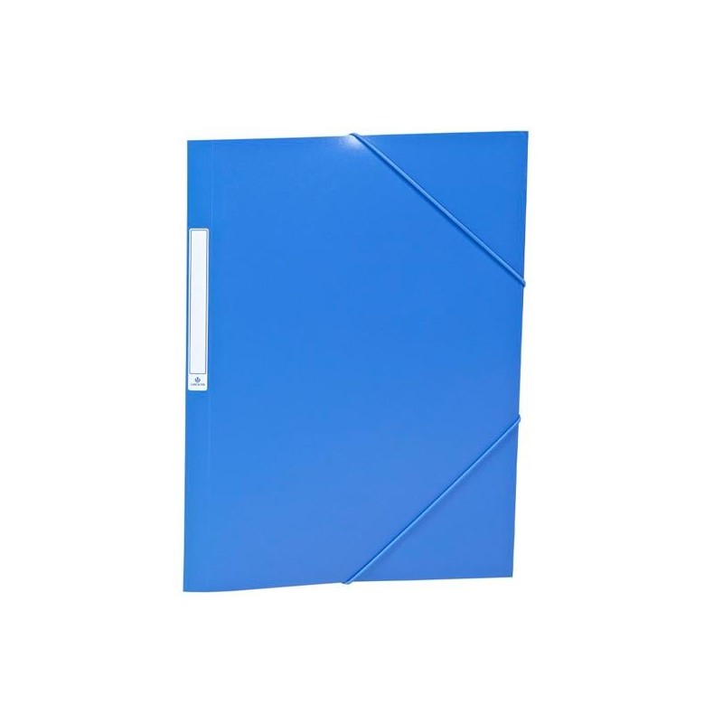 CARCHIVO CARPETA 3 SOLAPAS FOLIO C/GOMAS PP OPACO AZUL OSCURO