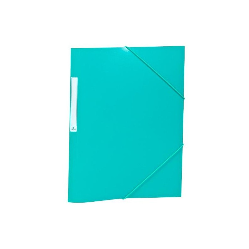 CARCHIVO CARPETA 3 SOLAPAS FOLIO C/GOMAS PP OPACO VERDE OSCURO