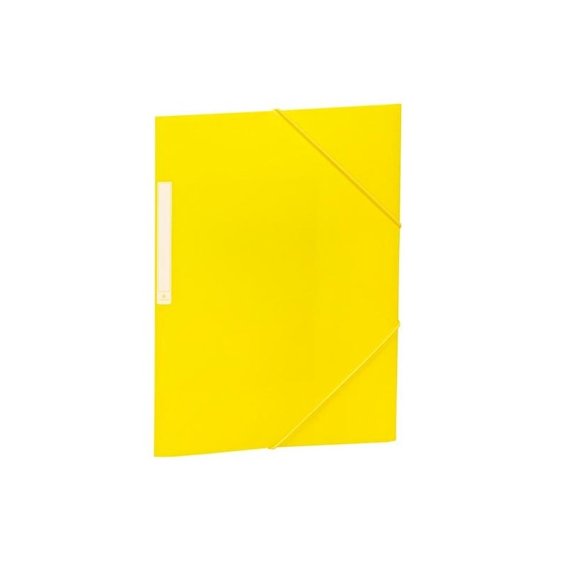 CARCHIVO CARPETA 3 SOLAPAS FOLIO C/GOMAS PP OPACO AMARILLO