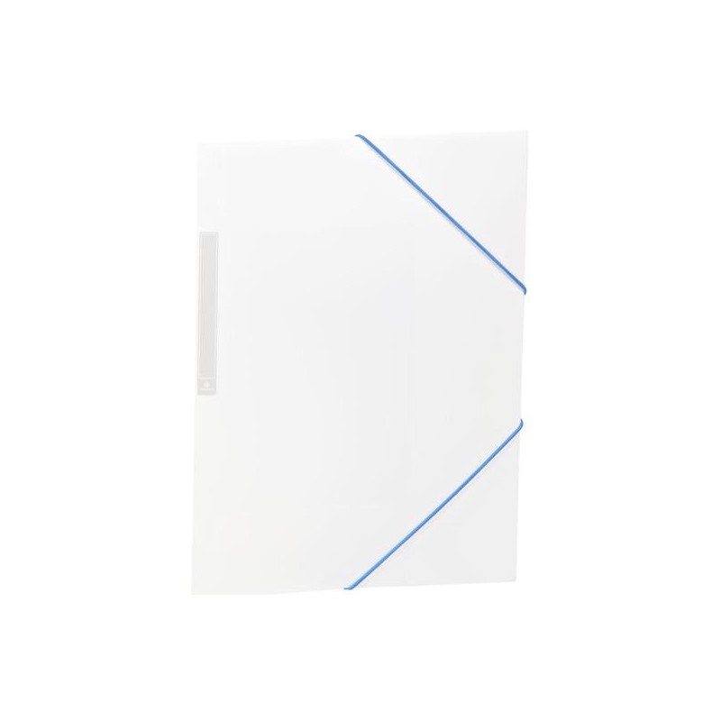 CARCHIVO CARPETA 3 SOLAPAS FOLIO C/GOMAS PP OPACO BLANCO