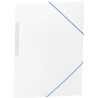 CARCHIVO CARPETA 3 SOLAPAS FOLIO C/GOMAS PP OPACO BLANCO