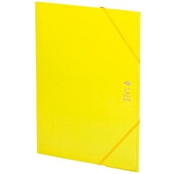 CARCHIVO CARPETA 3 SOLAPAS FOLIO C/GOMAS CARTÓN BRILLO LUZ AMARILLO