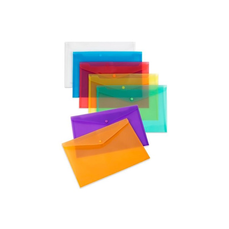 CARCHIVO SOBRE FOLIO C/BROCHE PP TRANSLÚCIDO 200 MICRAS AMARILLO