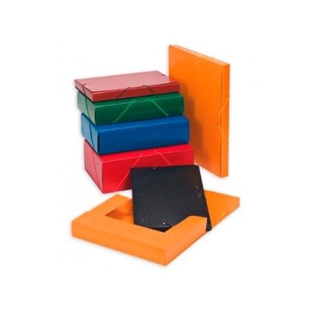 CARCHIVO CARPETA DE PROYECTOS 3CM MONTADA CARTÓN COMPACTO PINTADO BRILLO CON GOMAS FOLIO AZUL